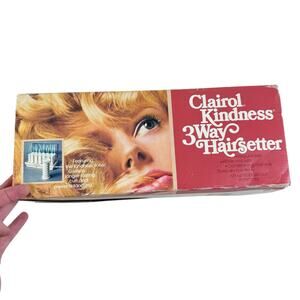 Vintage Clairol Kindness 3 Way Hairsetter 1974 Heated Mist 20‎ Curlers Plug In